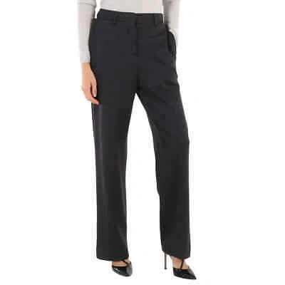 Pre-owned Burberry Ladies Charcoal Grey Straight Cashmere Trousers In Multicolor