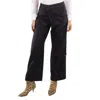 Burberry Ladies Charcoal Grey Zainab Tailored Trouser In Grey