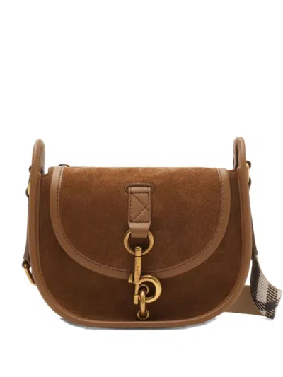 Burberry Ladies Crossbody Mini Clip Messenger Bag In Red