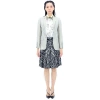 BURBERRY BURBERRY LADIES CUT-OUT DETAIL TECHNICAL WOOL BLAZER
