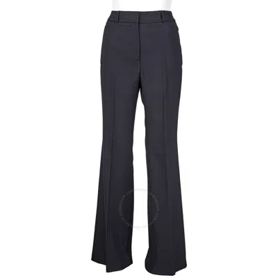 Burberry Ladies Flared Tailored Trousers In Drak Navy