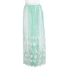 BURBERRY BURBERRY LADIES FLOOR-LENGTH EMBROIDERED TULLE SKIRT