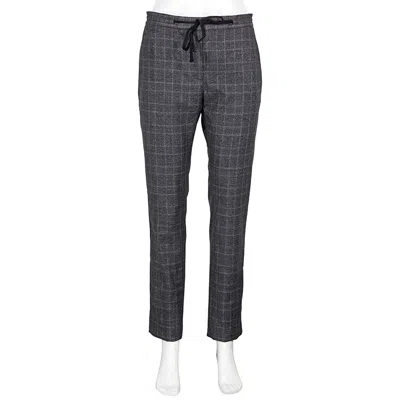Burberry Ladies Formal Dark Grey Tie Waist Trousers In Gray