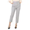 BURBERRY BURBERRY LADIES HEATHER MELANGE CUTOUT DETAIL WOOL TAILORED TROUSERS