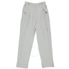 Burberry Ladies Heather Melange Jersey Tailored Trousers In Heather Melange