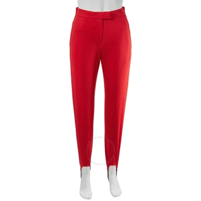 Burberry Ladies High Waisted Jodhpurs In Bright Red