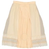 Burberry Ladies Lace Detail Silk Soft Peach Skirt In Soft Peach