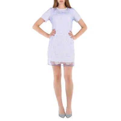 Pre-owned Burberry Ladies Lace Overlay T-shirt Dress In Pink