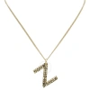 BURBERRY BURBERRY LADIES LIGHT GOLD  ALPHABET Z CHARM GOLD-PLATED NECKLACE