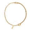 BURBERRY BURBERRY LADIES LIGHT GOLD GOLD-PLATED LOVE NECKLACE