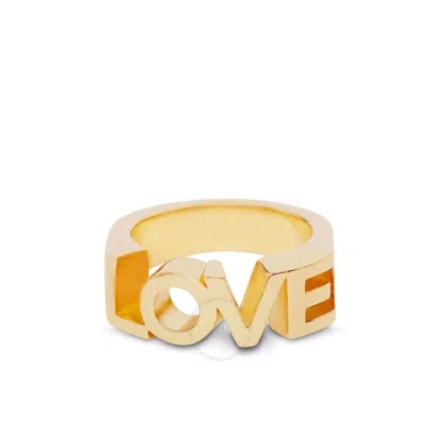 Burberry Ladies Light Gold Gold-plated Love Ring