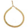 BURBERRY BURBERRY LADIES LIGHT GOLD MESH NECKLACE