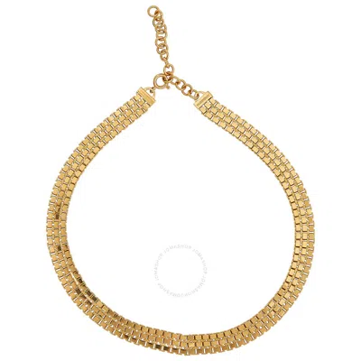 Burberry Ladies Light Gold Mesh Necklace