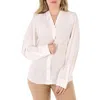 BURBERRY BURBERRY LADIES NATURAL WHITE FION LONG-SLEEVE SHIRT