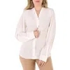 Burberry Ladies Natural White Fion Long-sleeve Shirt In White