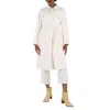 BURBERRY BURBERRY LADIES NATURAL WHITE QUILTED PANEL CAR COAT