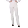 Burberry Ladies Optic White Sash Detail Technical Wool Tailored Trousers In White
