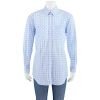 Burberry Ladies Pale Blue Pattern Gingham Cotton Poplin Shirt Dress In Pale Blue Pattern