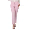 Burberry Ladies Pale Candy Pink Straight-leg Tailored Trousers In Pink