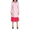 BURBERRY BURBERRY LADIES PINK CLASSIC BELTED TRENCH COAT