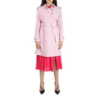 Burberry Ladies Pink Classic Belted Trench Coat