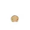 BURBERRY BURBERRY LADIES RESIN AND GOLD-PLATED SIGNET RING