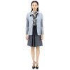 BURBERRY BURBERRY LADIES RIBBED-PANEL SINGLE-BREASTED WOOL BLAZER JACKET