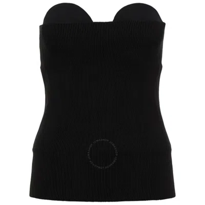 BURBERRY BURBERRY LADIES RIBBED SILK-BLEND CORSET TOP