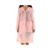 BURBERRY BURBERRY LADIES ROSE PINK TRANSPARENT TRENCH COAT