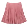 Burberry Ladies Rosy Pink Pleated Midi Skirt In Pink