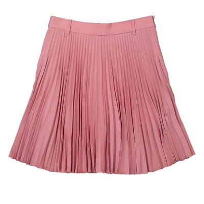 Burberry Ladies Rosy Pink Pleated Midi Skirt