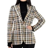 BURBERRY BURBERRY LADIES SNOWHILL PLAID BLAZER IN BRIGHT TOFFEE CHECK
