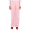 BURBERRY BURBERRY LADIES SOFT PINK POCKET DETAIL TUMBLED WOOL TAILORED TROUSERS
