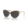 Burberry Dark Grey Cat Eye Ladies Sunglasses Be4407 408787 54 In Brown