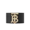 BURBERRY BURBERRY LADIES TB CRYSTAL PAVE MONOGRAM LEATHER CUFF