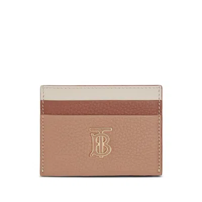 Burberry Ladies Tb Tri-tone Card Case In Yellow