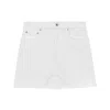 BURBERRY BURBERRY WHITE DENIM MINI SKIRT