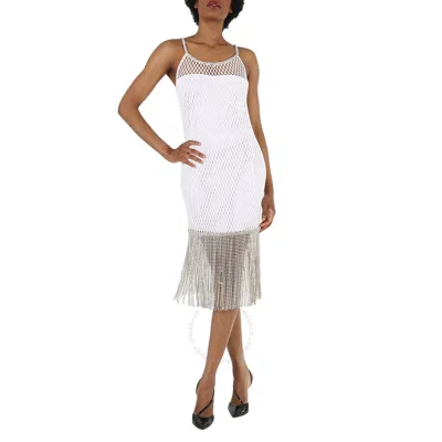 Burberry Ladies White Osanna Fishnet Dress