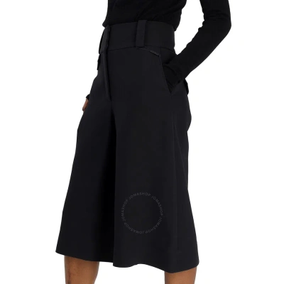 Burberry Ladies Wool Silk Wide-leg Culottes In Black