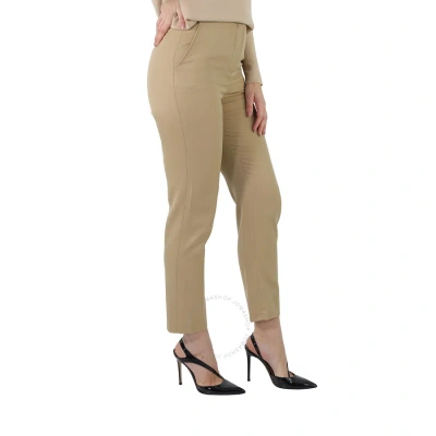 Burberry Ladies Wool Tailored Trousers In Honey