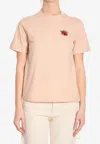 Burberry Ladybug Logo T-shirt In Beige