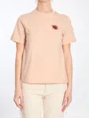 Burberry Ladybug Logo T-shirt In Beige