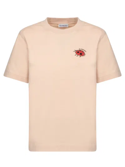 BURBERRY BEIGE COTTON T-SHIRT