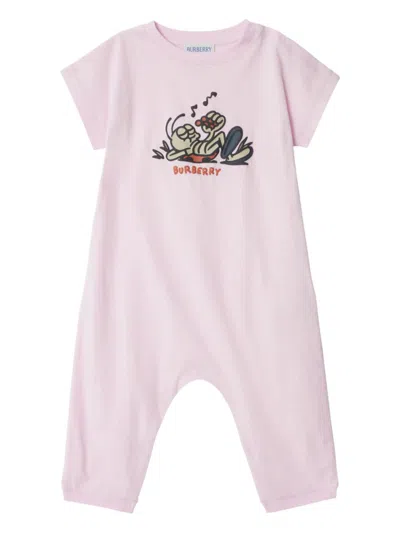 Burberry Babies' Ladybug-print Romper In White