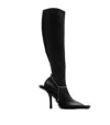 BURBERRY LAMBSKIN SLINKY KNEE-HIGH BOOTS 105