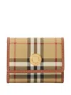 Burberry Book Wallet In Faux Leather In Blue