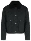 Burberry Landford Black Polyester Down Jacket In Black