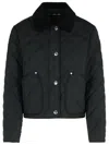 Burberry Landford Black Polyester Down Jacket In Black