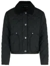 Burberry Landford Black Polyester Down Jacket In Black