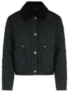 Burberry Landford Black Polyester Down Jacket In Black
